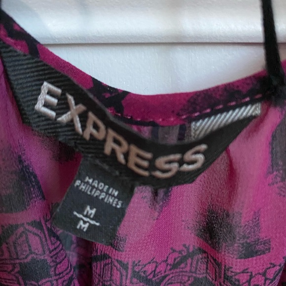 Fuschia and Navy kimono - Picture 2 of 3